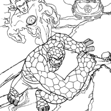 Human torch coloring pages