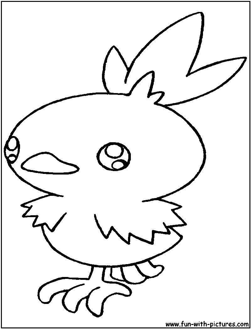 Torchic coloring page