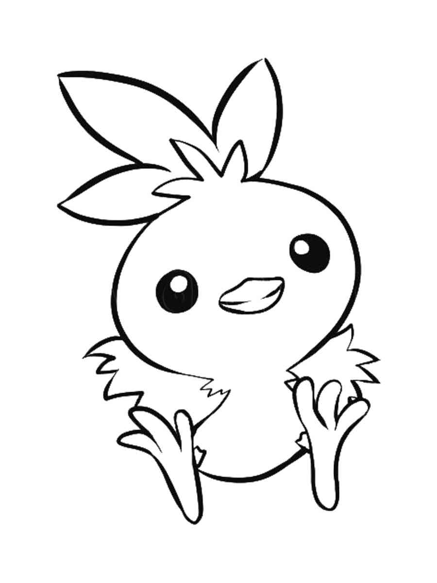 Pokemon torchic coloring pages