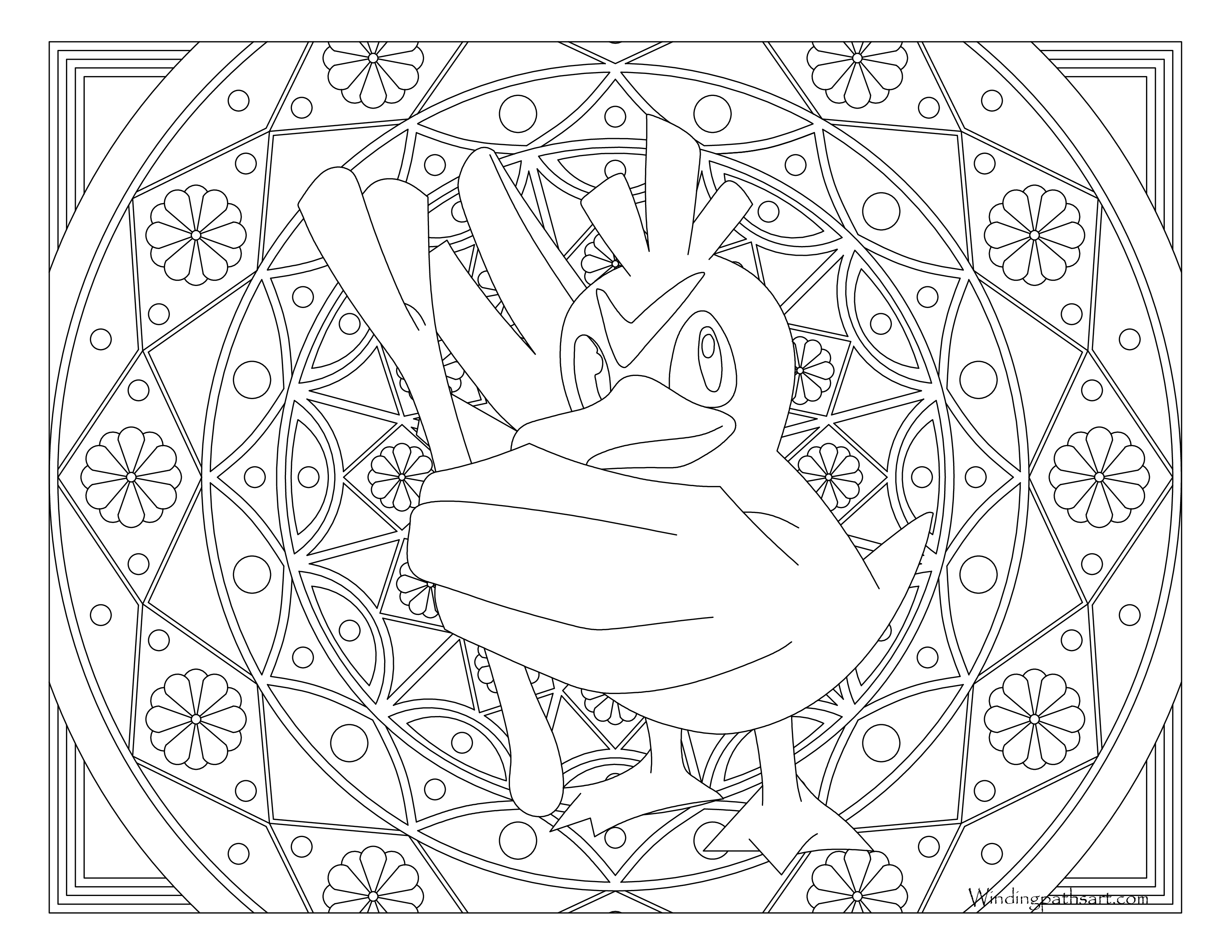 Farfetchd pokemon coloring page