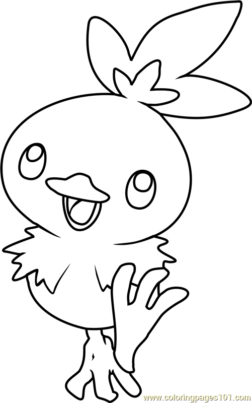 Torchic pokemon coloring page for kids