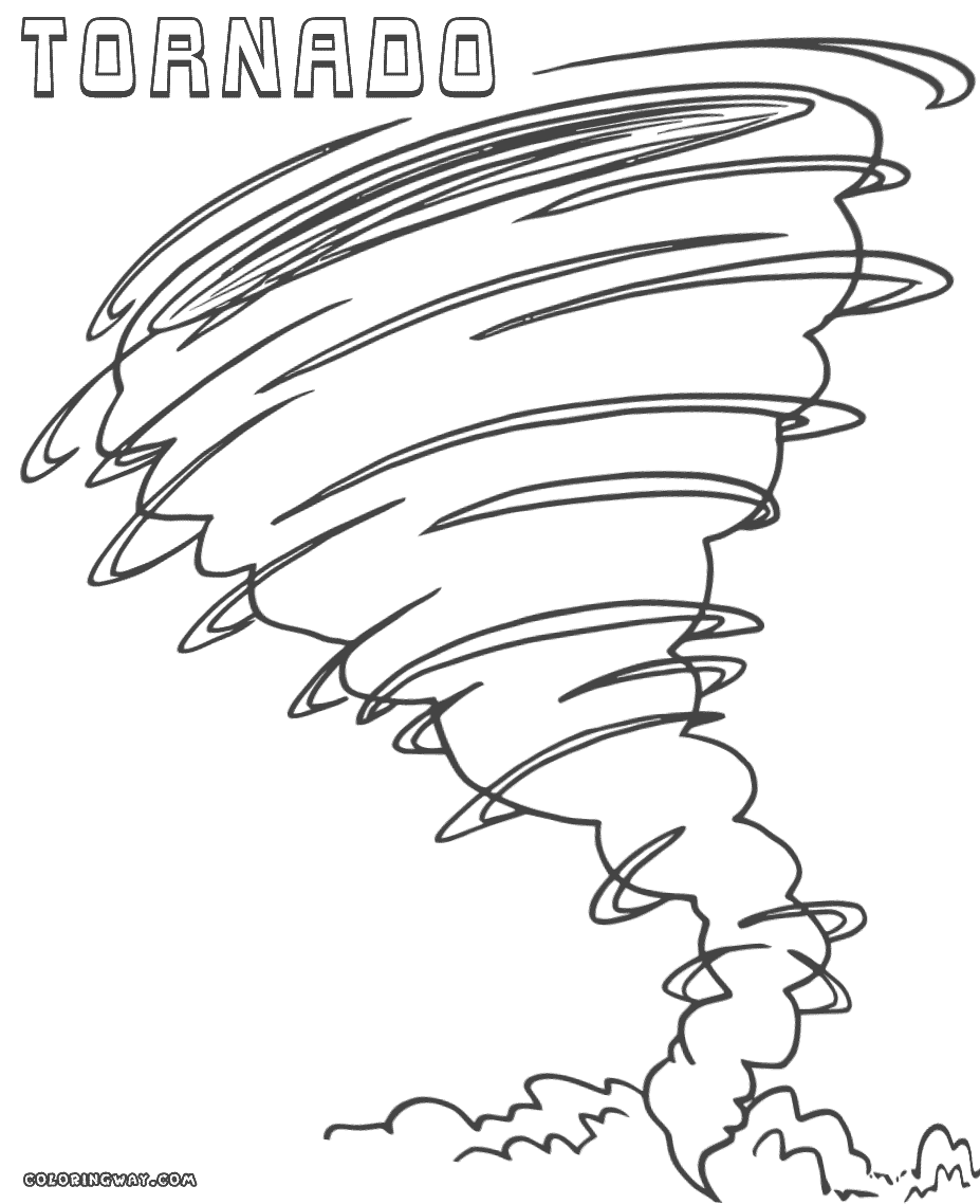 Tornado coloring sheet