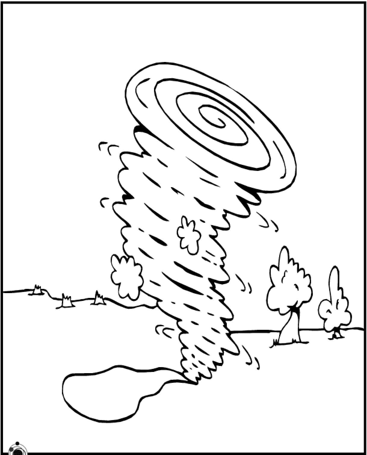 Tornado coloring pages