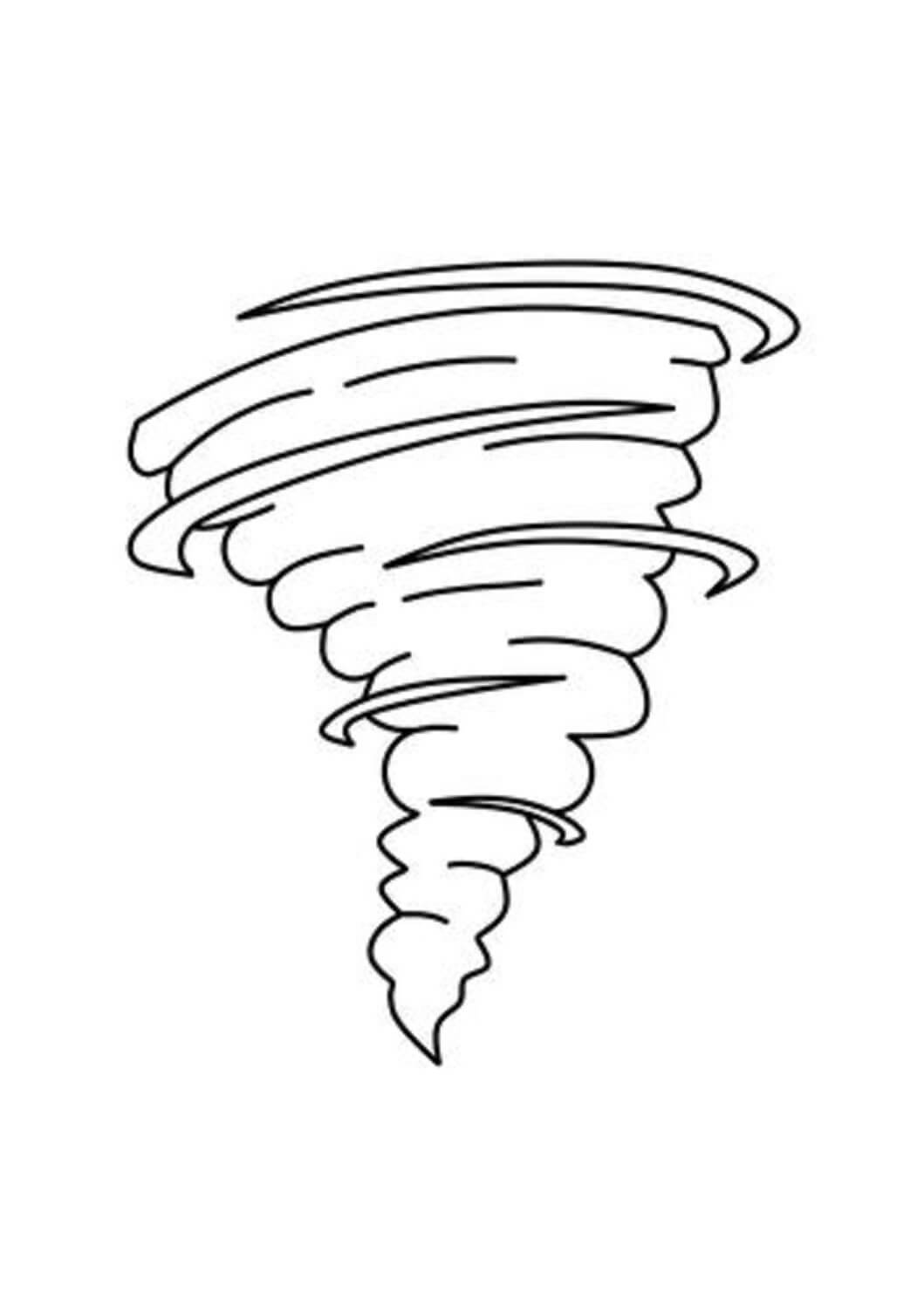 Tornado coloring pages