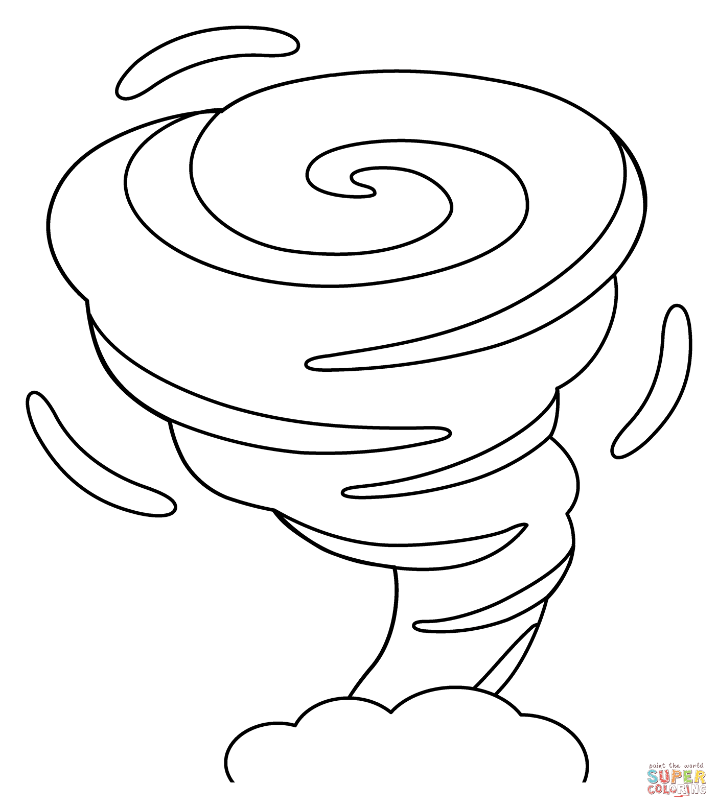 Tornado emoji coloring page free printable coloring pages