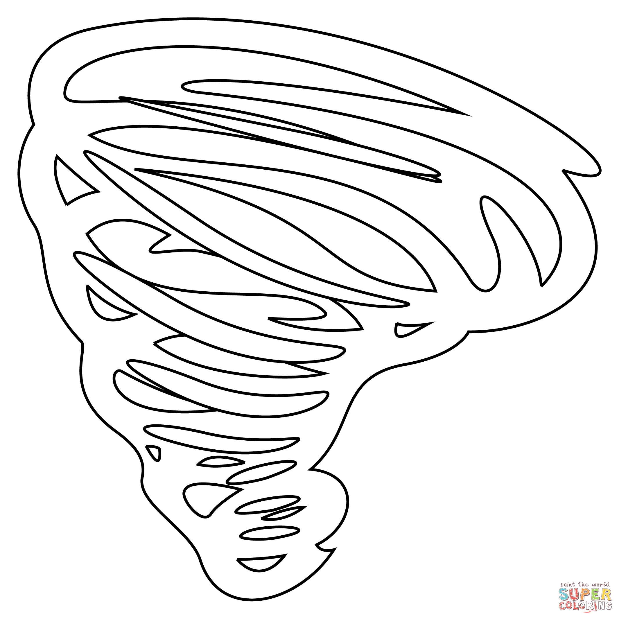 Tornado coloring page free printable coloring pages