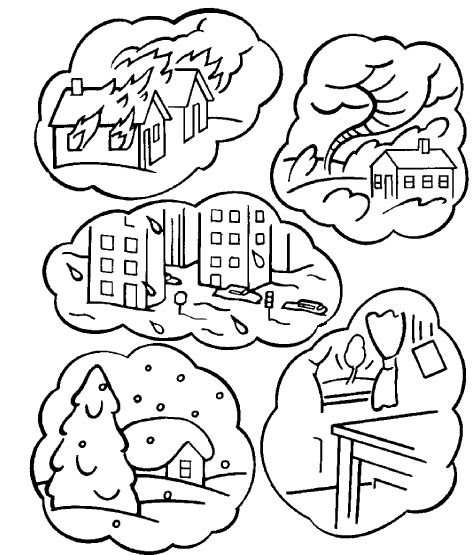 Tornado coloring pages