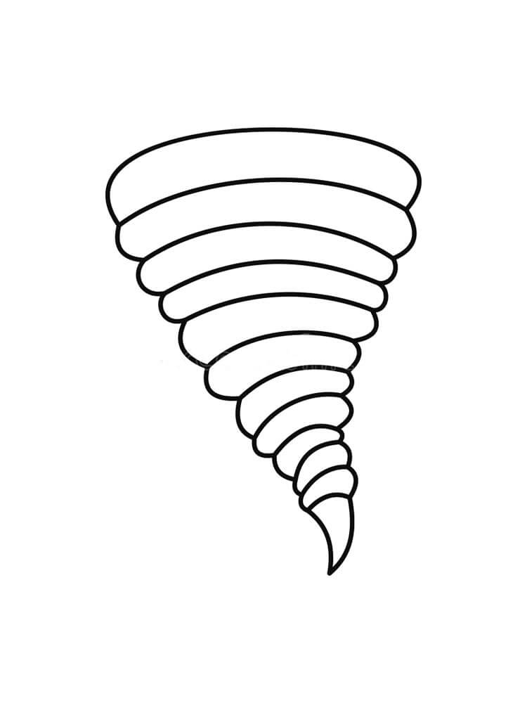 Tornado coloring pages