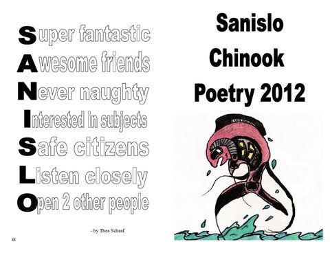 Sanislo chinook poetry by craig seasholes