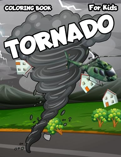 Tornado coloring book for kids the ultimate environmental cataclysms tsunami hurricane tornado volcano earthquakes storm and more for boys and girls by anasyasi press