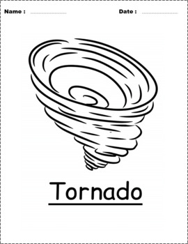 Weather coloring pages made by teachers