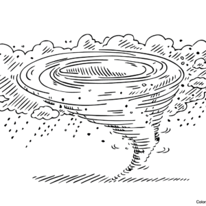 Tornado coloring pages printable for free download