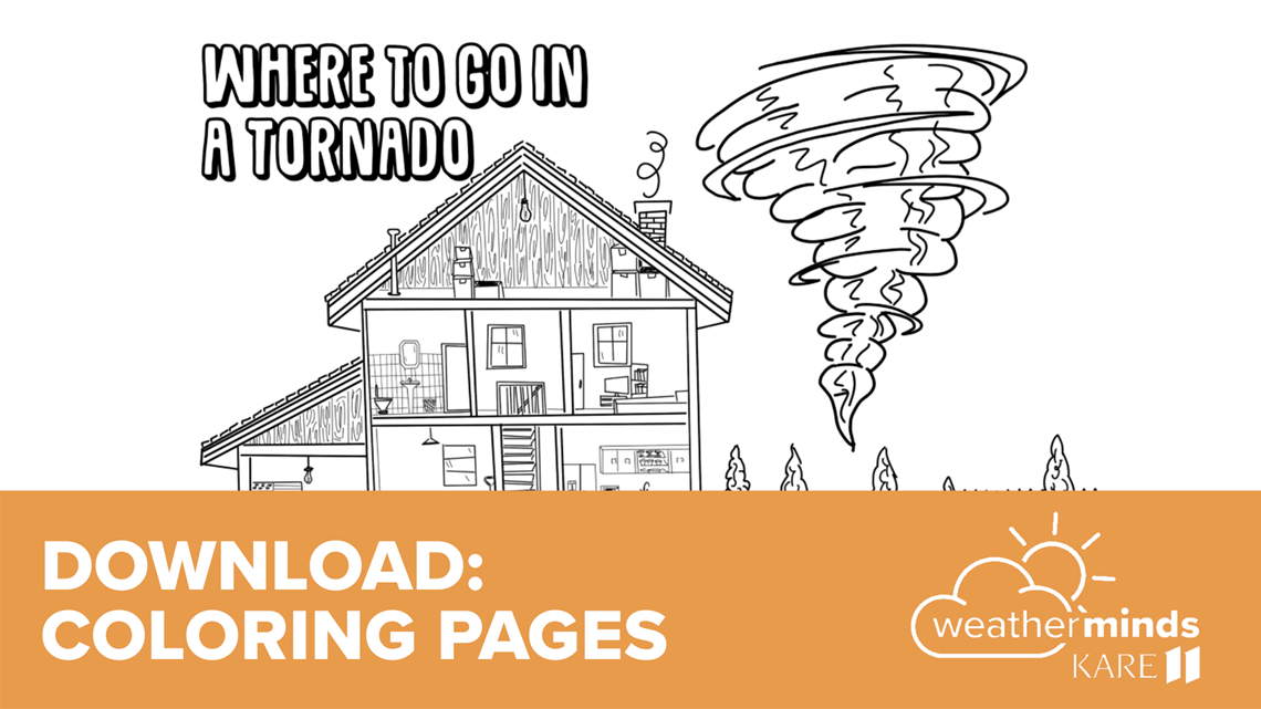 Download coloring pages from the kare weatherminds team