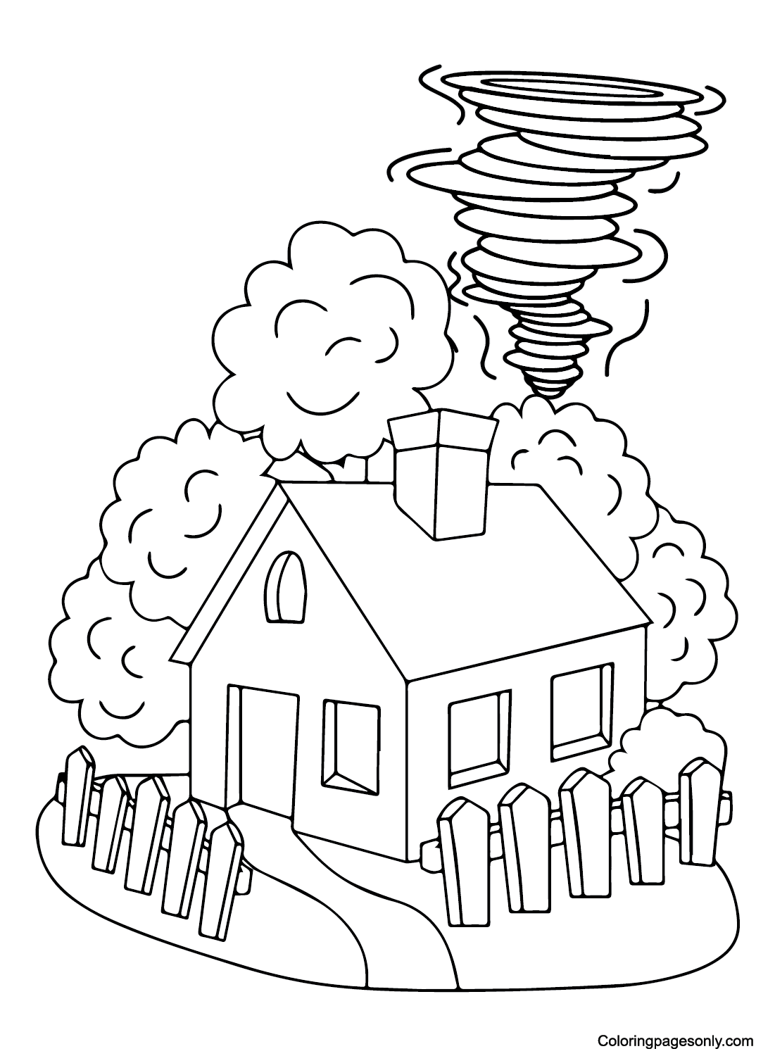 Tornado coloring pages printable for free download