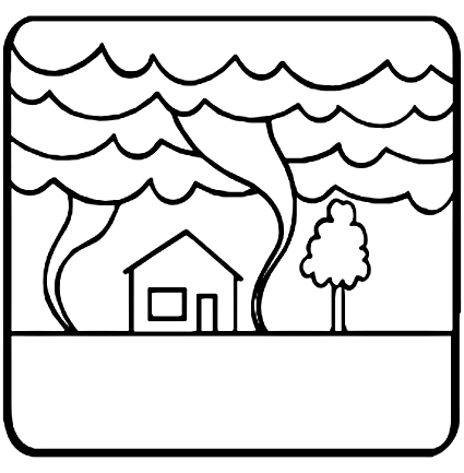 Tornado coloring pages