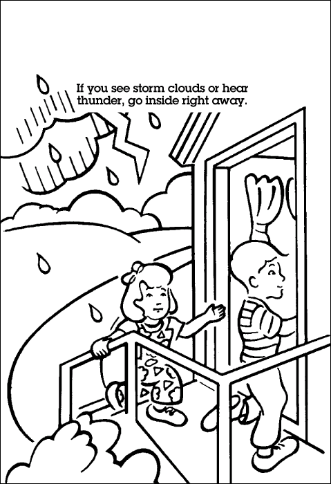 Tornado coloring pages