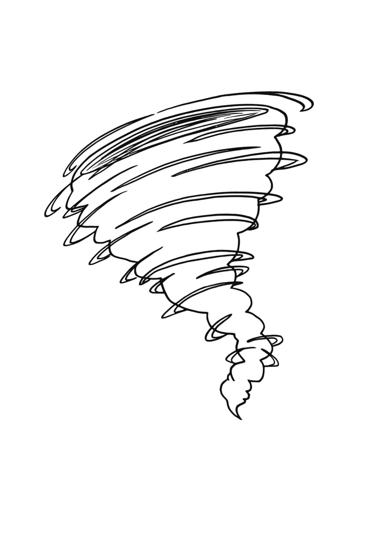 Tornado coloring pages