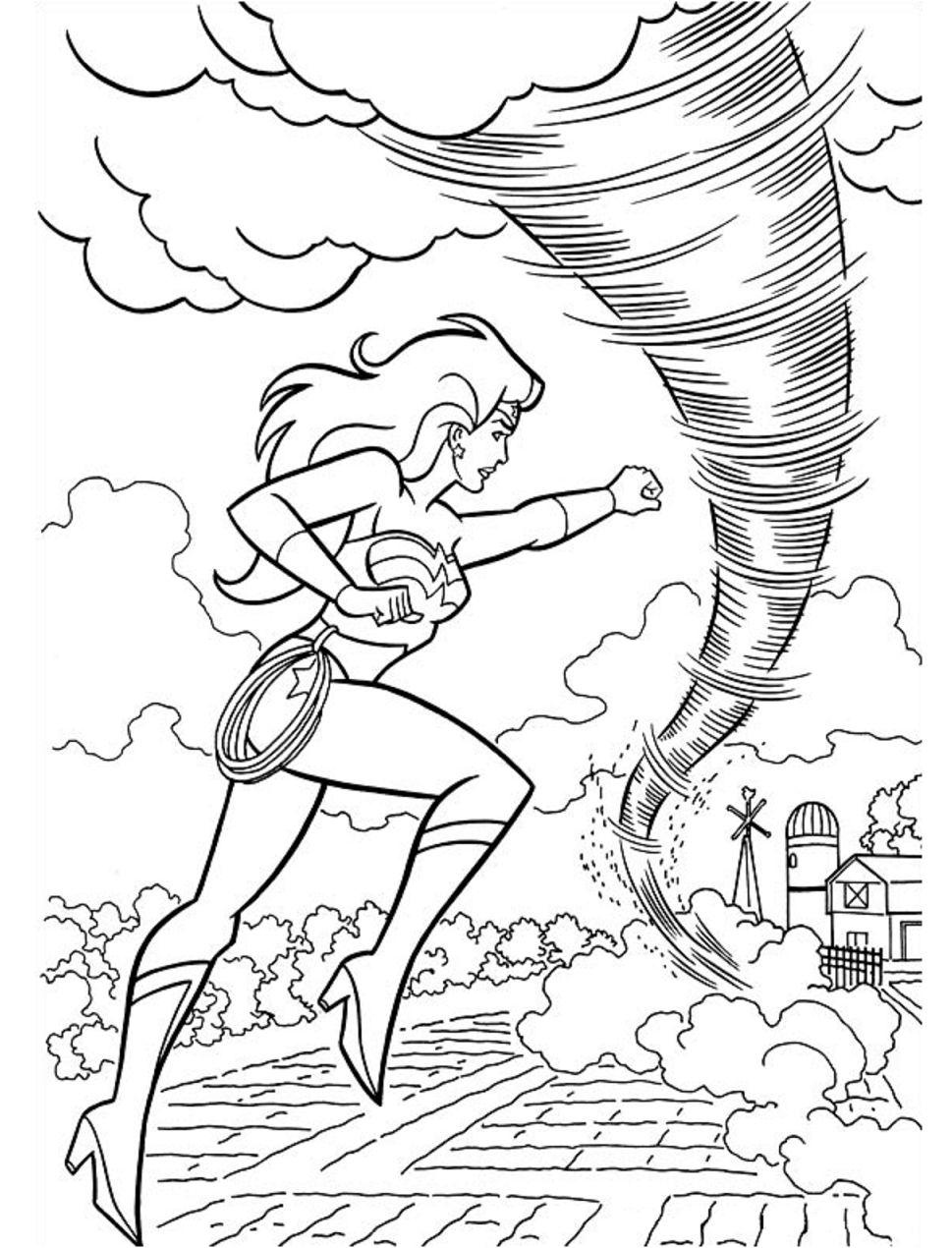 Tornado coloring pages