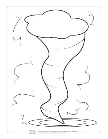 Weather coloring pages for kids