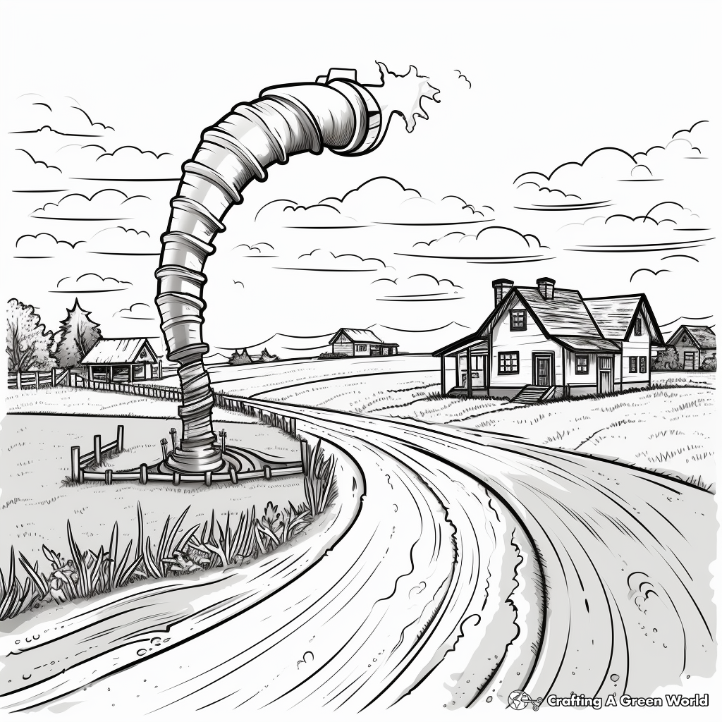 Tornado coloring pages