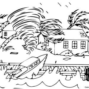 Tornado coloring pages printable for free download