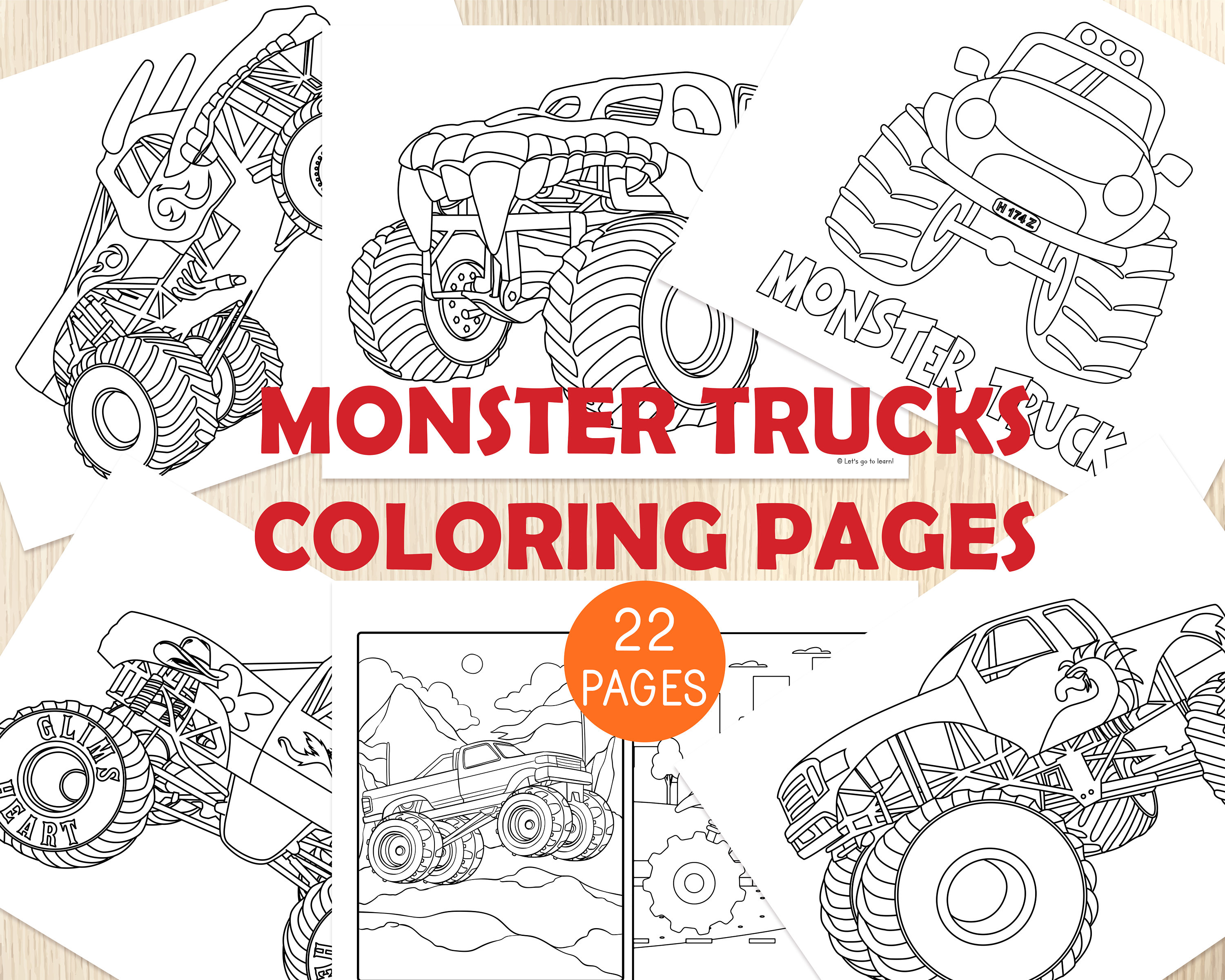 Monster trucks color