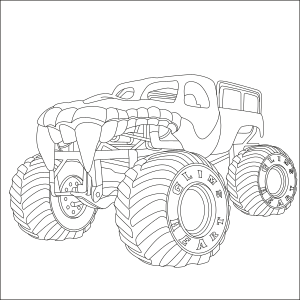 Monster truck coloring pages