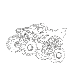 Monster truck coloring pages