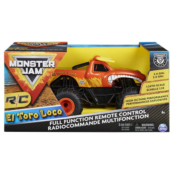 Monster jam official el toro loco remote control monster truck sle ghz for ages and up