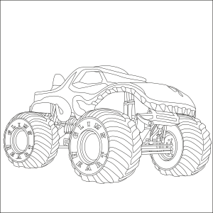 Monster truck coloring pages