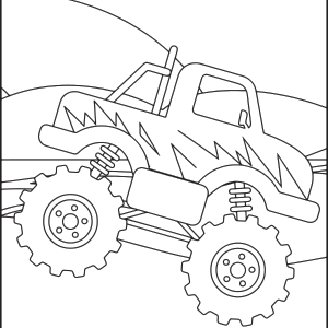 Monster truck coloring pages