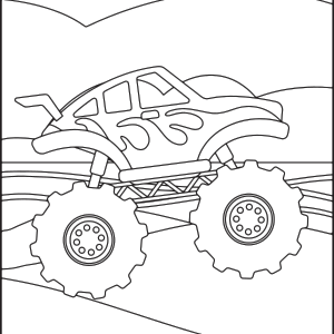 Monster truck coloring pages