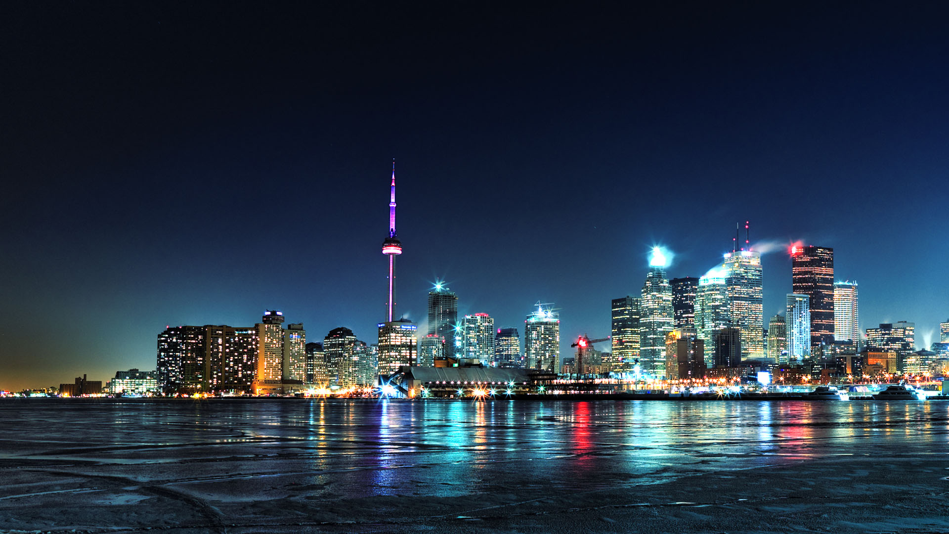 Wallpaper tags toronto night city city lights share this wallpaper