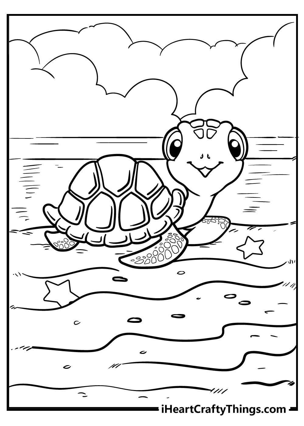 Turtle coloring pages free printables