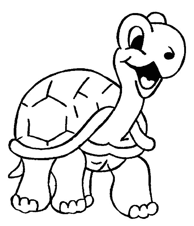 Dibujo de una tortuga para colorear