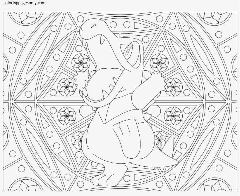 Totodile coloring pages printable for free download