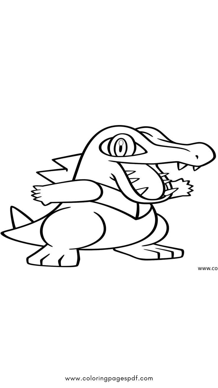 Pokãmon coloring page of totodile pokemon coloring pages pokemon coloring coloring pages