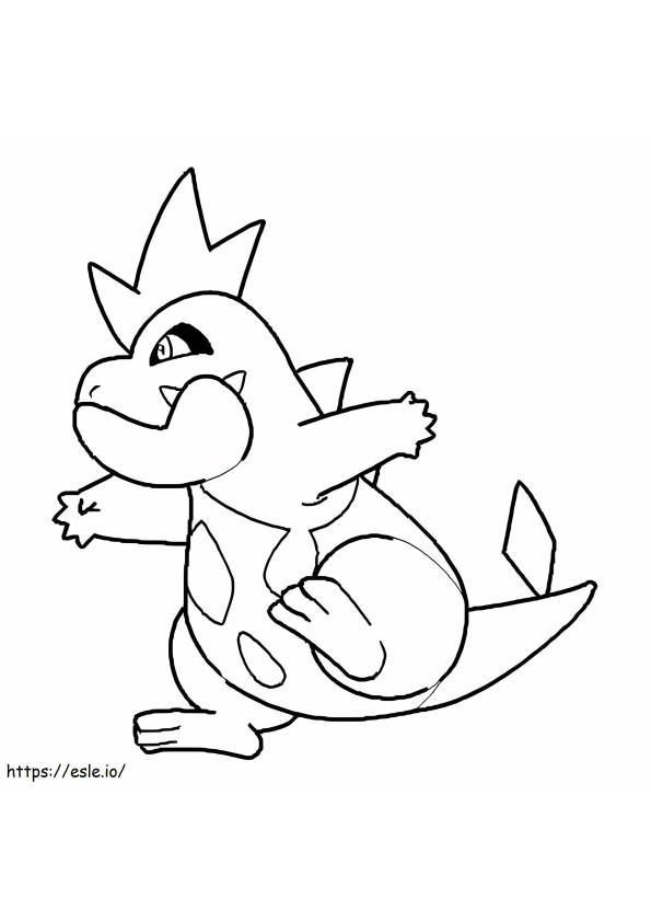 Free croconaw pokemon coloring page