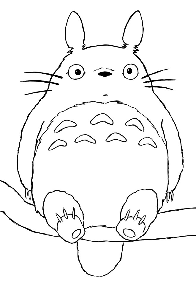 Totoro coloring page by howtodrawmangad on