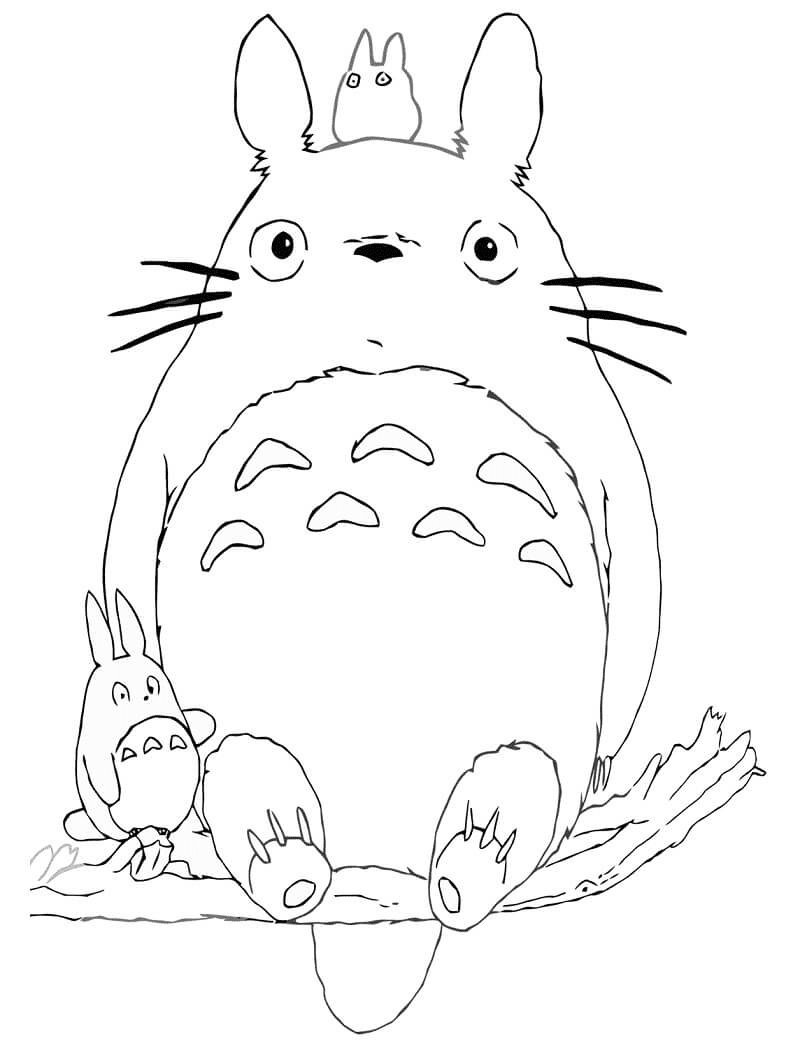 My neighbor totoro coloring pages printable for free download