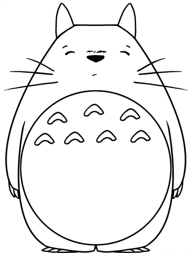 My neighbor totoro coloring pages printable for free download