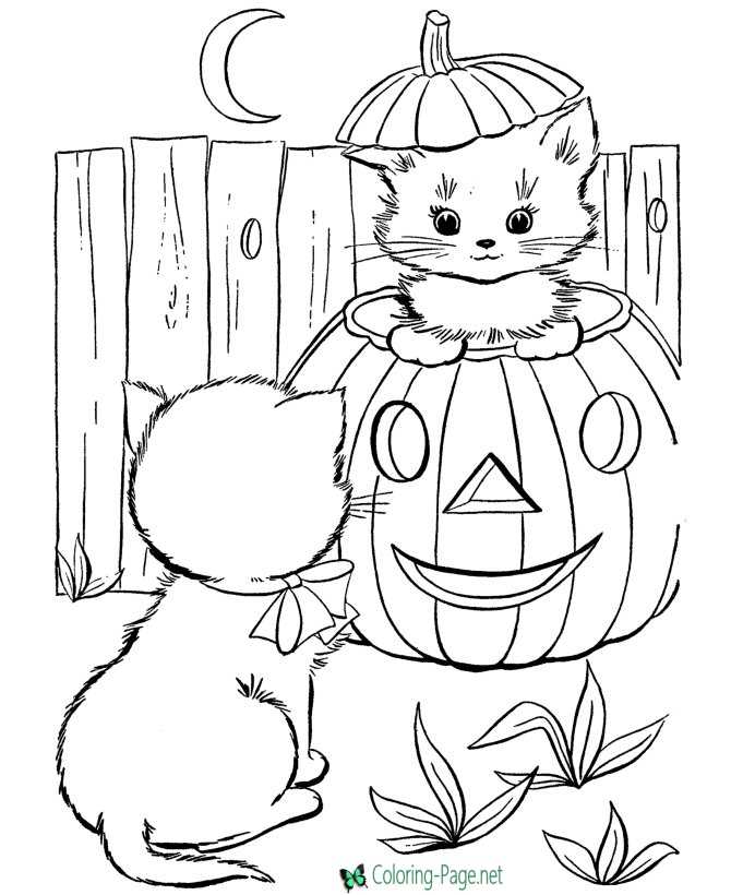 Jack o lantern coloring pages