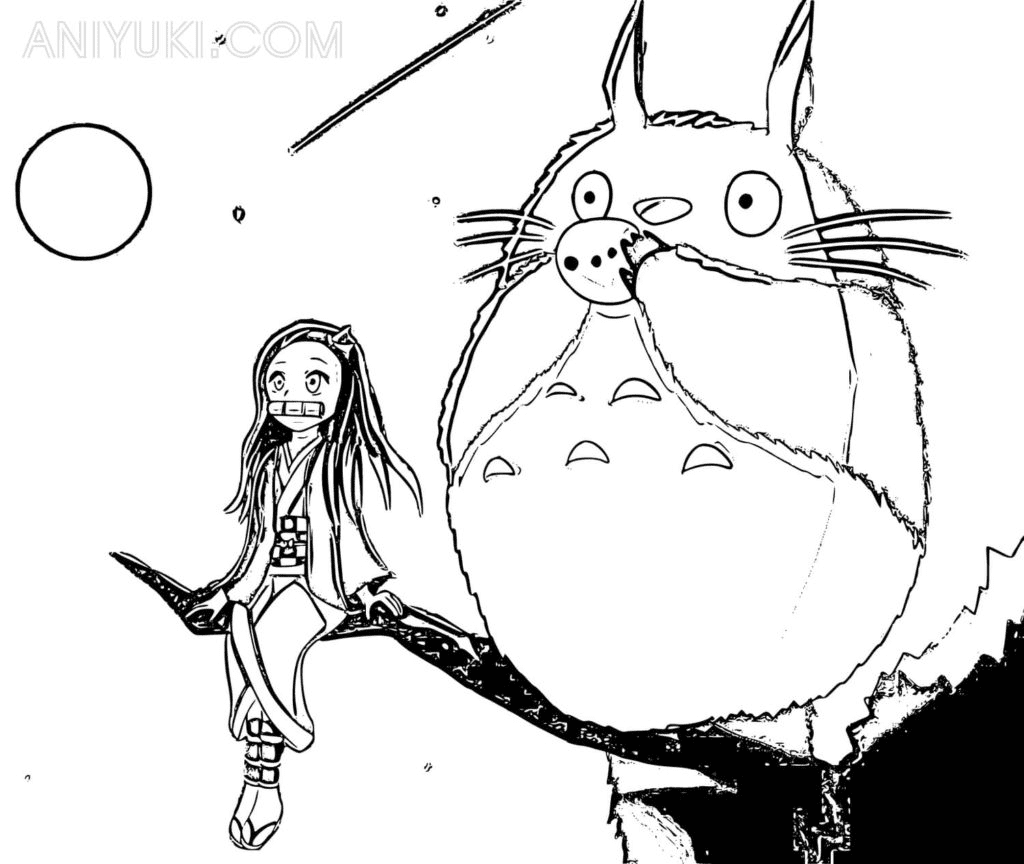 My neighbor totoro coloring pages printable for free download