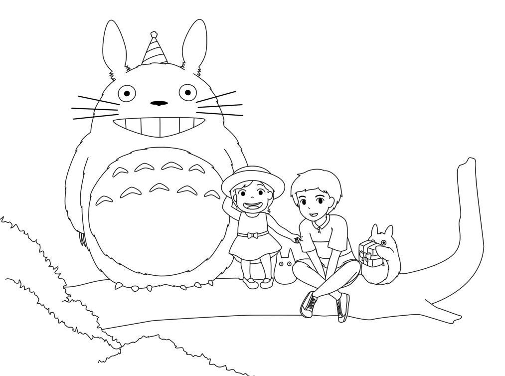 Totoro coloring pages coloring pages kids totoro coloring pages ghibli art