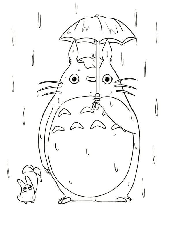 My neighbor totoro coloring pages printable for free download