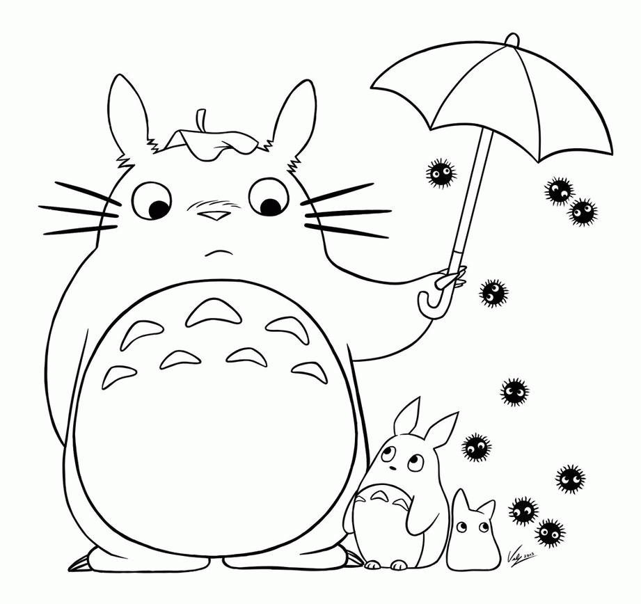 Totoro coloring