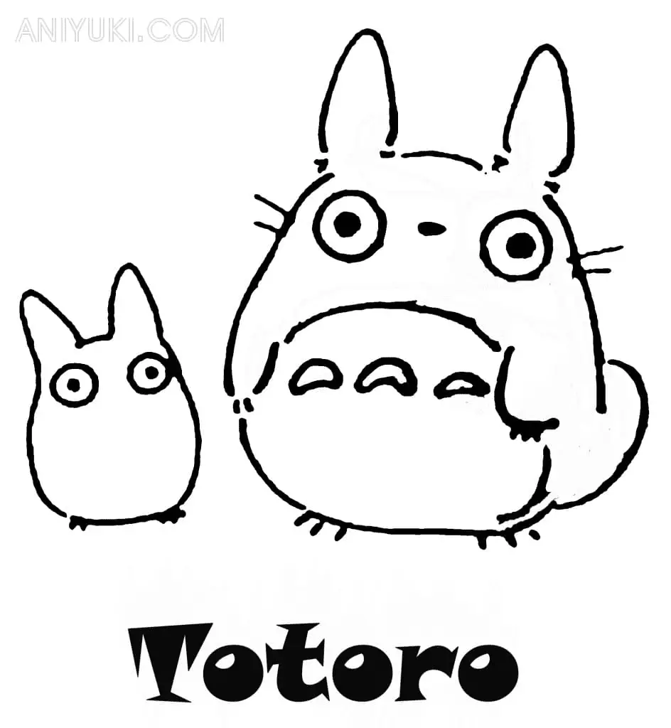 Totoro coloring pages