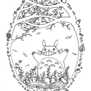 My neighbor totoro coloring pages printable for free download