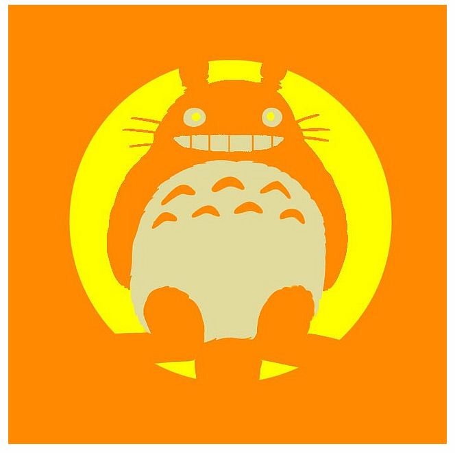 Totoro jack o lantern stencil â