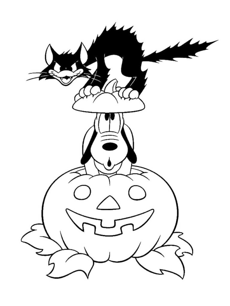 Jack o lantern coloring pages